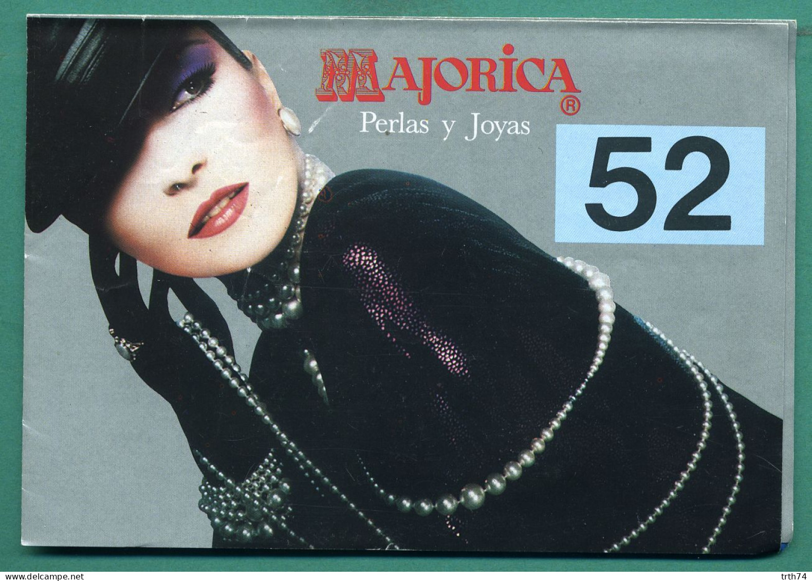 Espagne Palma Majorica Perlas Y Joyas 52 ( Bijoux, Colliers, Perles ( Carte Géographique De L' Ile Format 215 * 310 Mm) - Publicités