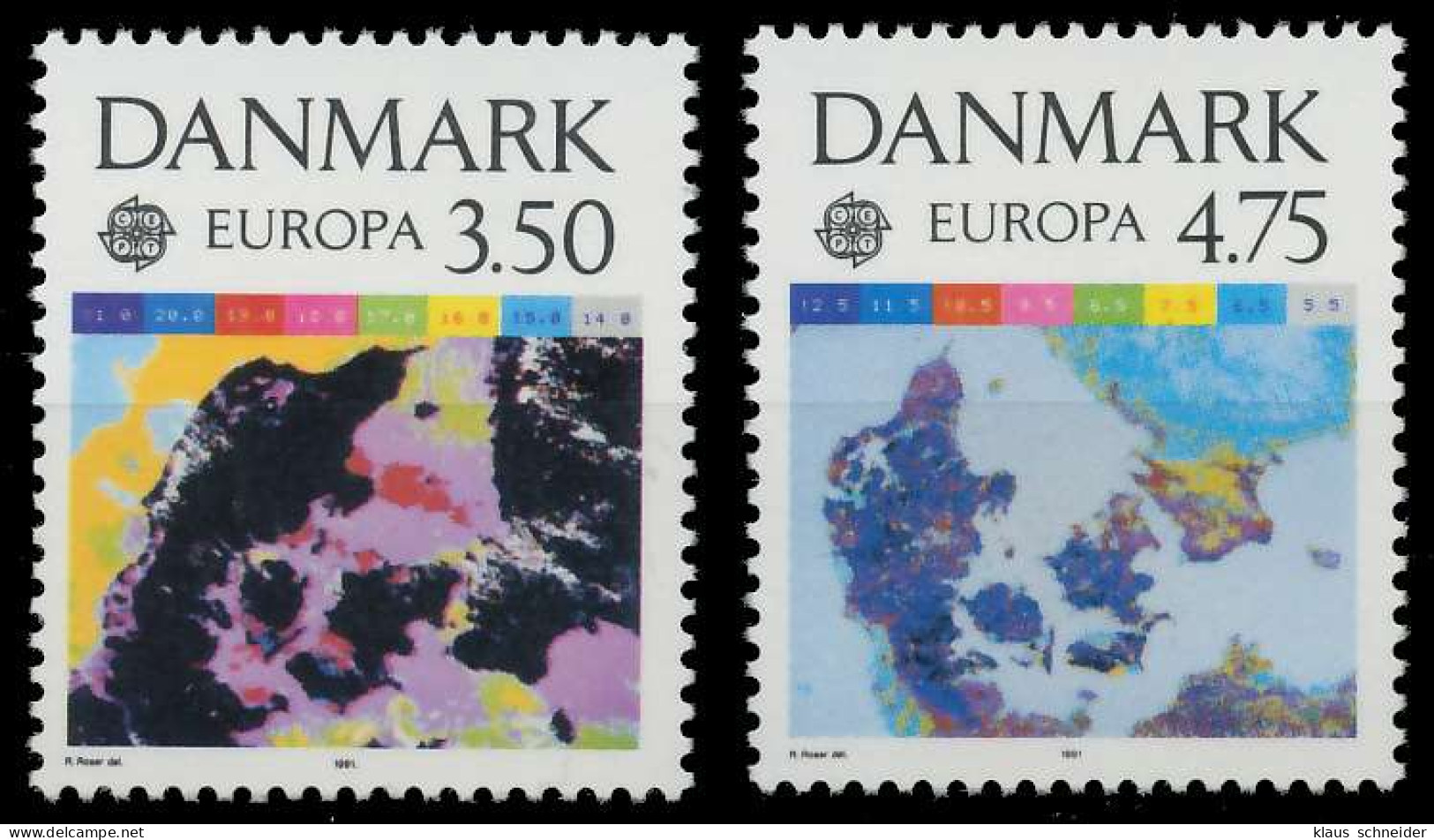 DÄNEMARK 1991 Nr 1000-1001 Postfrisch X5D306A - Neufs