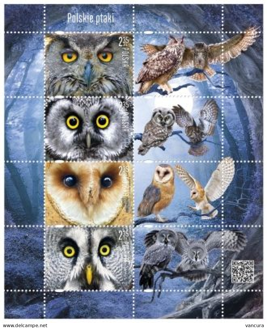 ** 4645-8 Poland Owls 2015 - Hiboux & Chouettes
