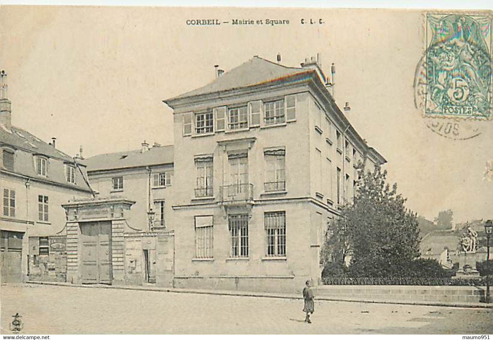 91 CORBEIL - MAIRIE ET SQUARE - Corbeil Essonnes