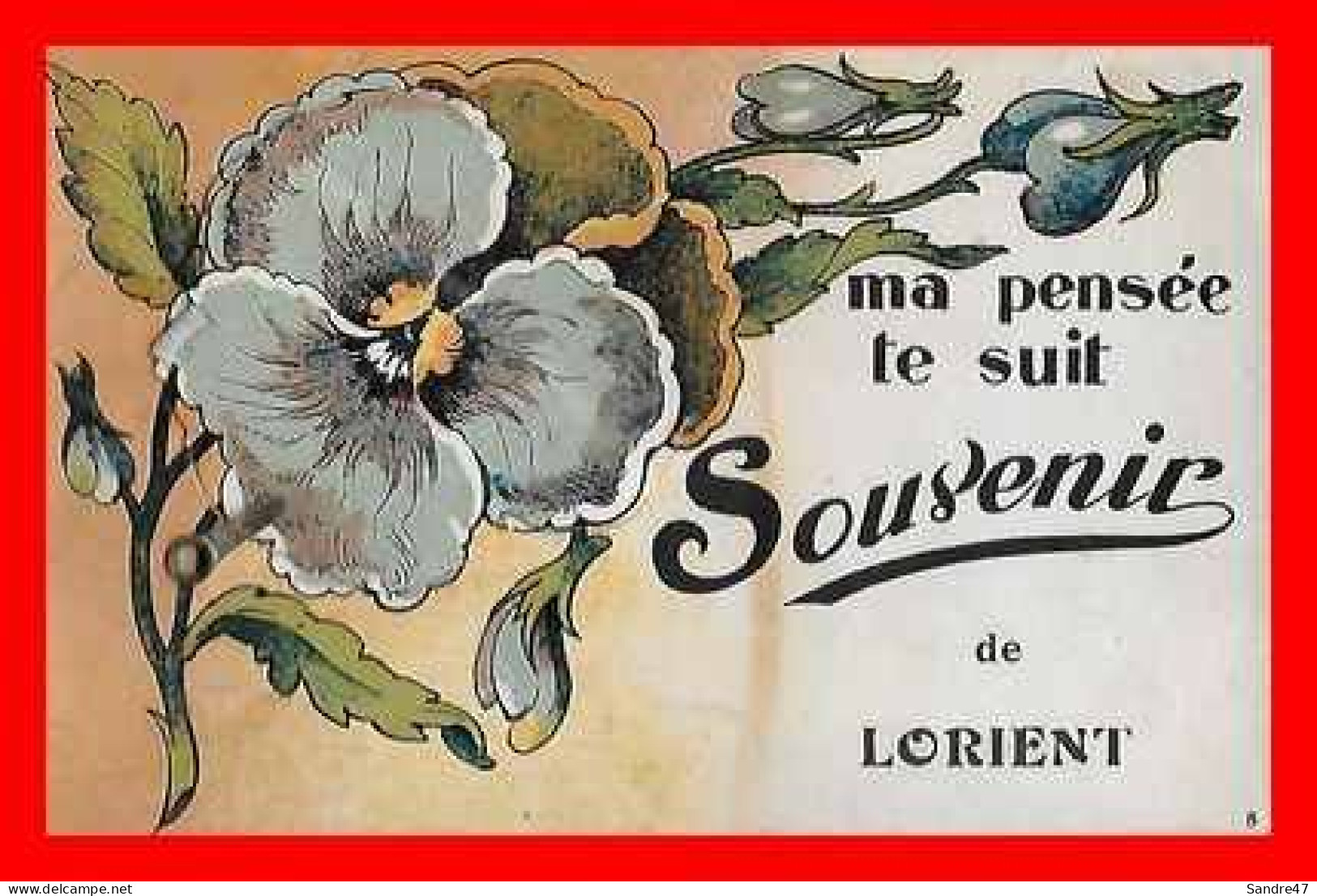 CPA (56) LORIENT. Ma Pensée Te Suis, Souvenir De Lorient. Carte à Système. *7973 - Met Mechanische Systemen