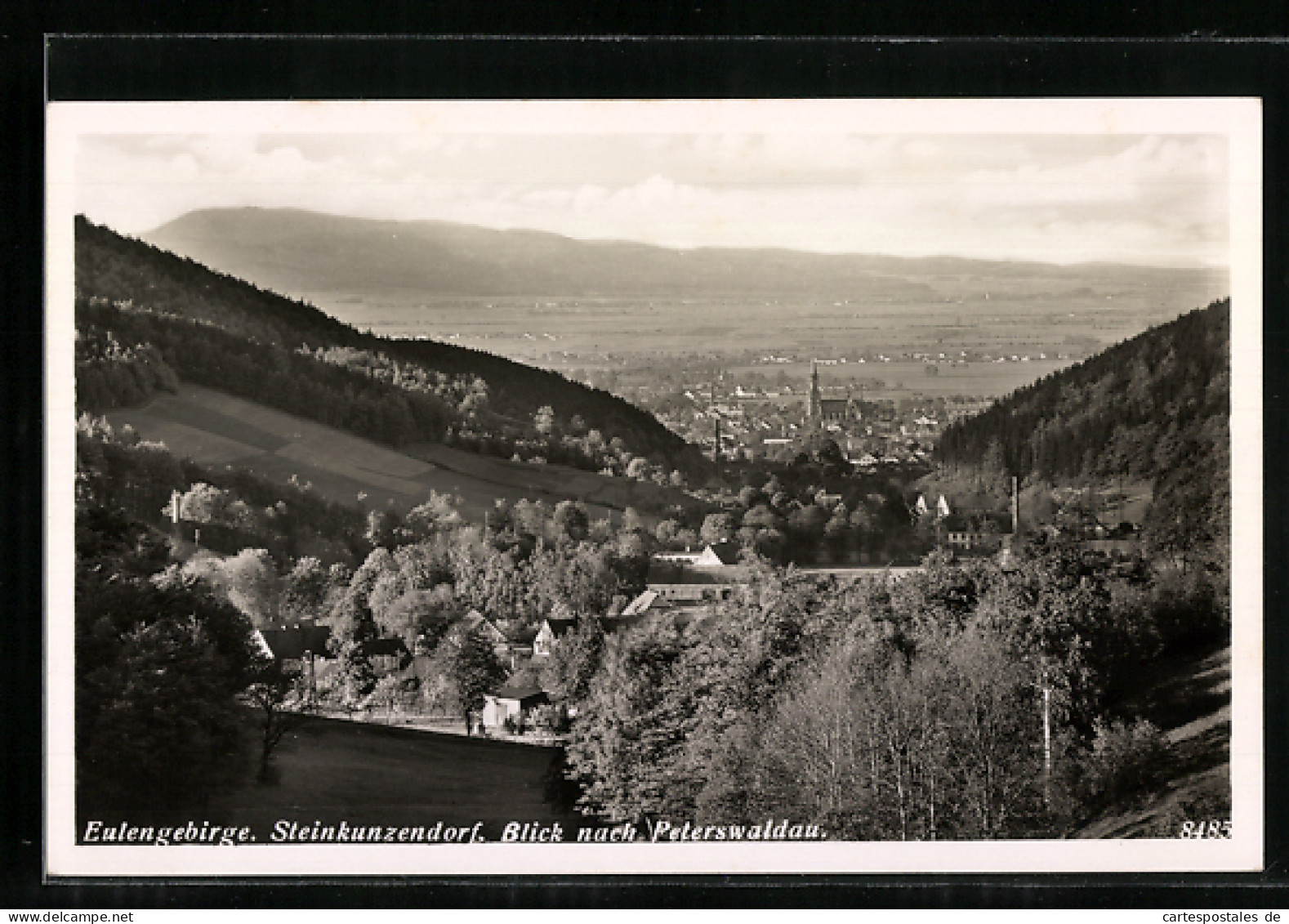 AK Steinkunzendorf /Eulengebirge, Blick Nach Peterswaldau  - Schlesien