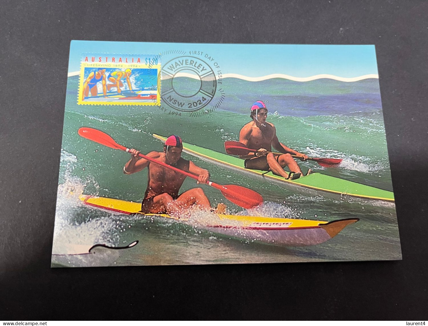 18-4-2024 (2 Z 25 A) Australia Maxicard (4 Surf Life-savers) If No Bid - This Items Will NOT Be Re-listed For Sale - Cartas Máxima