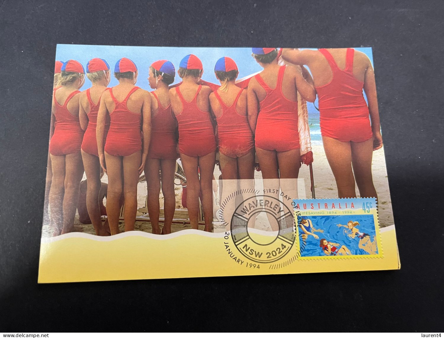 18-4-2024 (2 Z 25 A) Australia Maxicard (4 Surf Life-savers) If No Bid - This Items Will NOT Be Re-listed For Sale - Cartes-Maximum (CM)