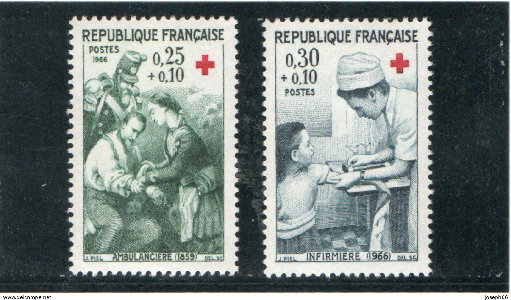 FRANCE    1966  Croix Rouge  Y.T. N° 1508   1509   NEUF** - Ongebruikt