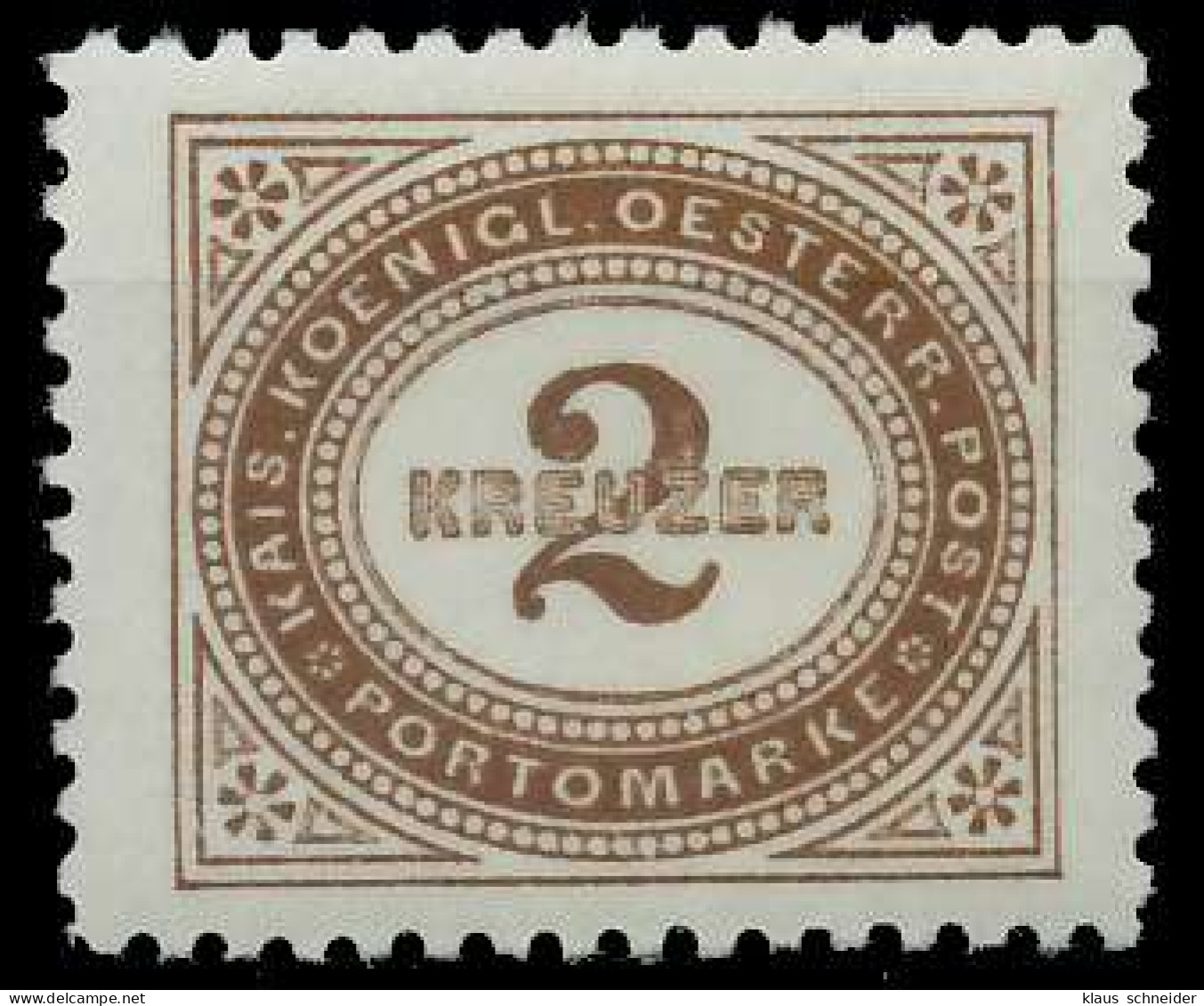 ÖSTERREICH PORTOMARKEN 1894 Nr 2F Postfrisch X7428A2 - Portomarken