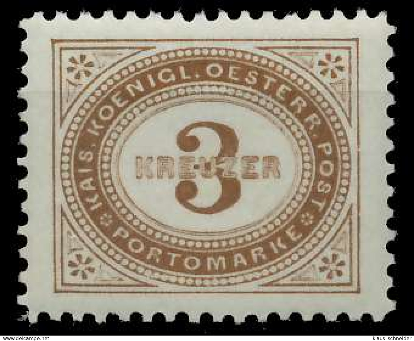 ÖSTERREICH PORTOMARKEN 1894 Nr 3F Postfrisch X7428A6 - Portomarken