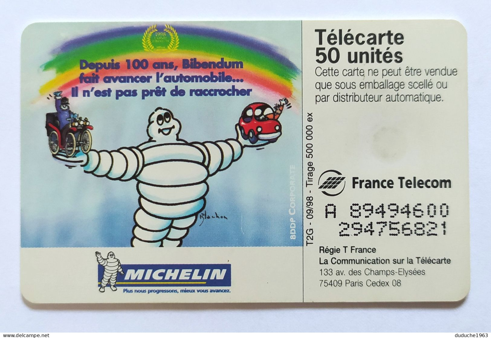 Télécarte France - Michelin - Ohne Zuordnung