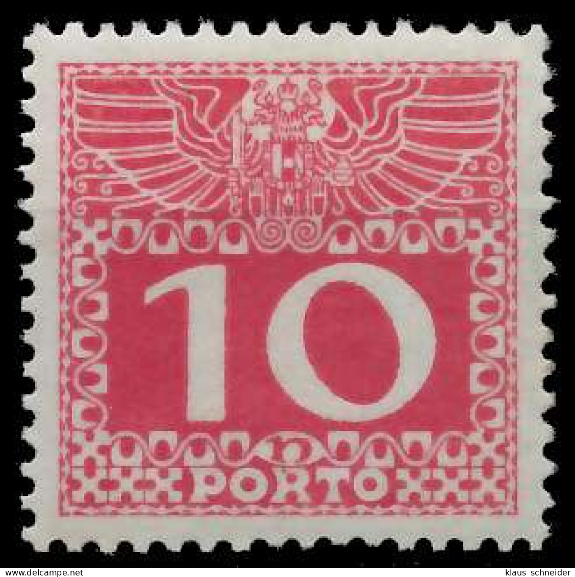 ÖSTERREICH PORTOMARKEN 1908 11 Nr 38z Postfrisch X742926 - Taxe