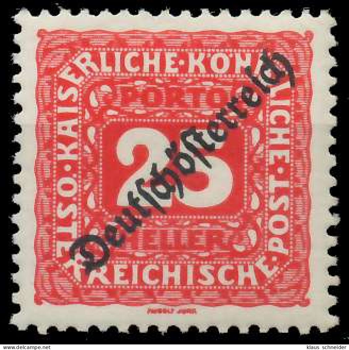 ÖSTERREICH PORTOMARKEN 1919 Nr 68 Postfrisch X742942 - Taxe