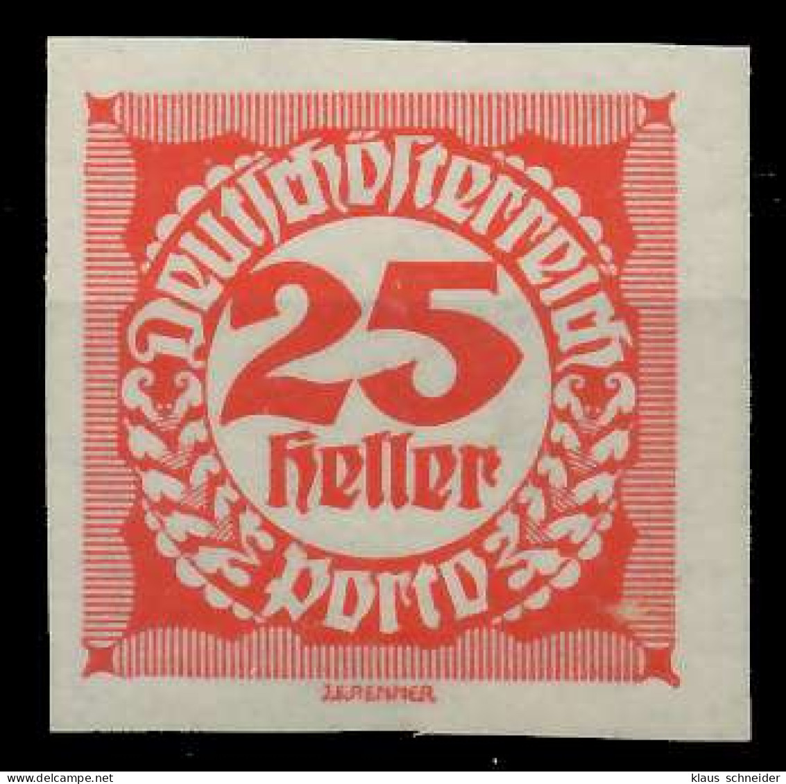 ÖSTERREICH PORTOMARKEN 1920 21 Nr 97 Postfrisch X74298E - Taxe