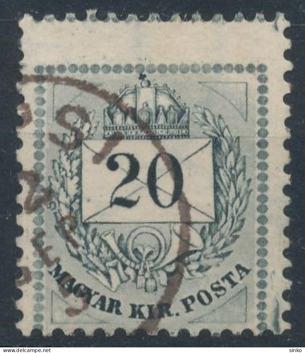 1881. Colour Number Krajcar 20kr Stamp - ...-1867 Voorfilatelie