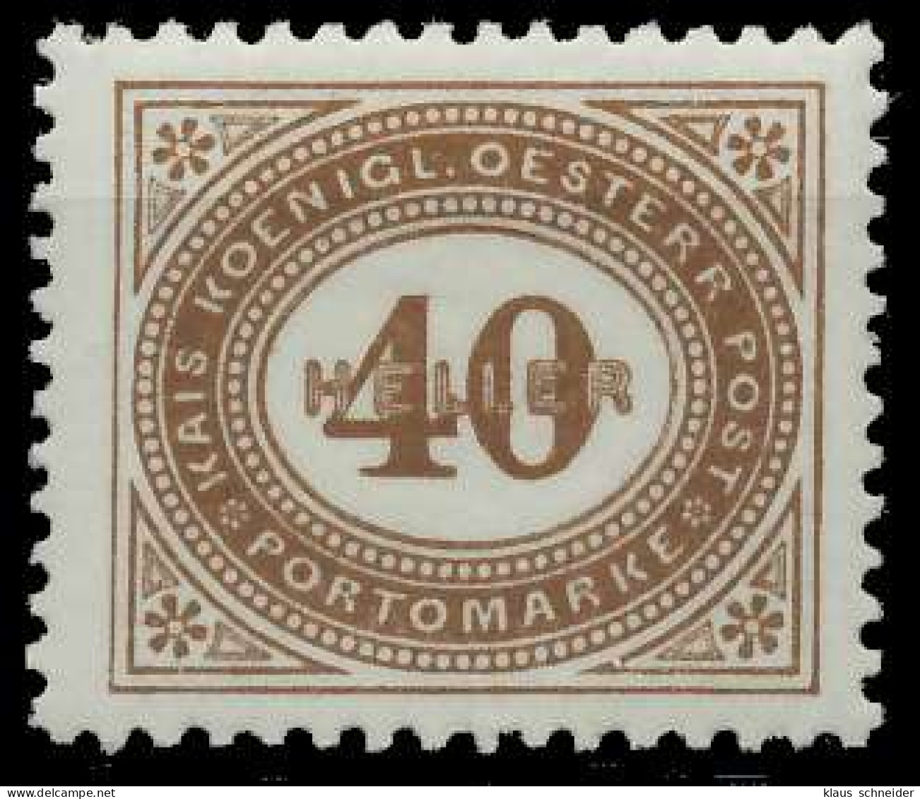 ÖSTERREICH PORTOMARKEN 1900 Nr 32A Postfrisch X7429EE - Portomarken