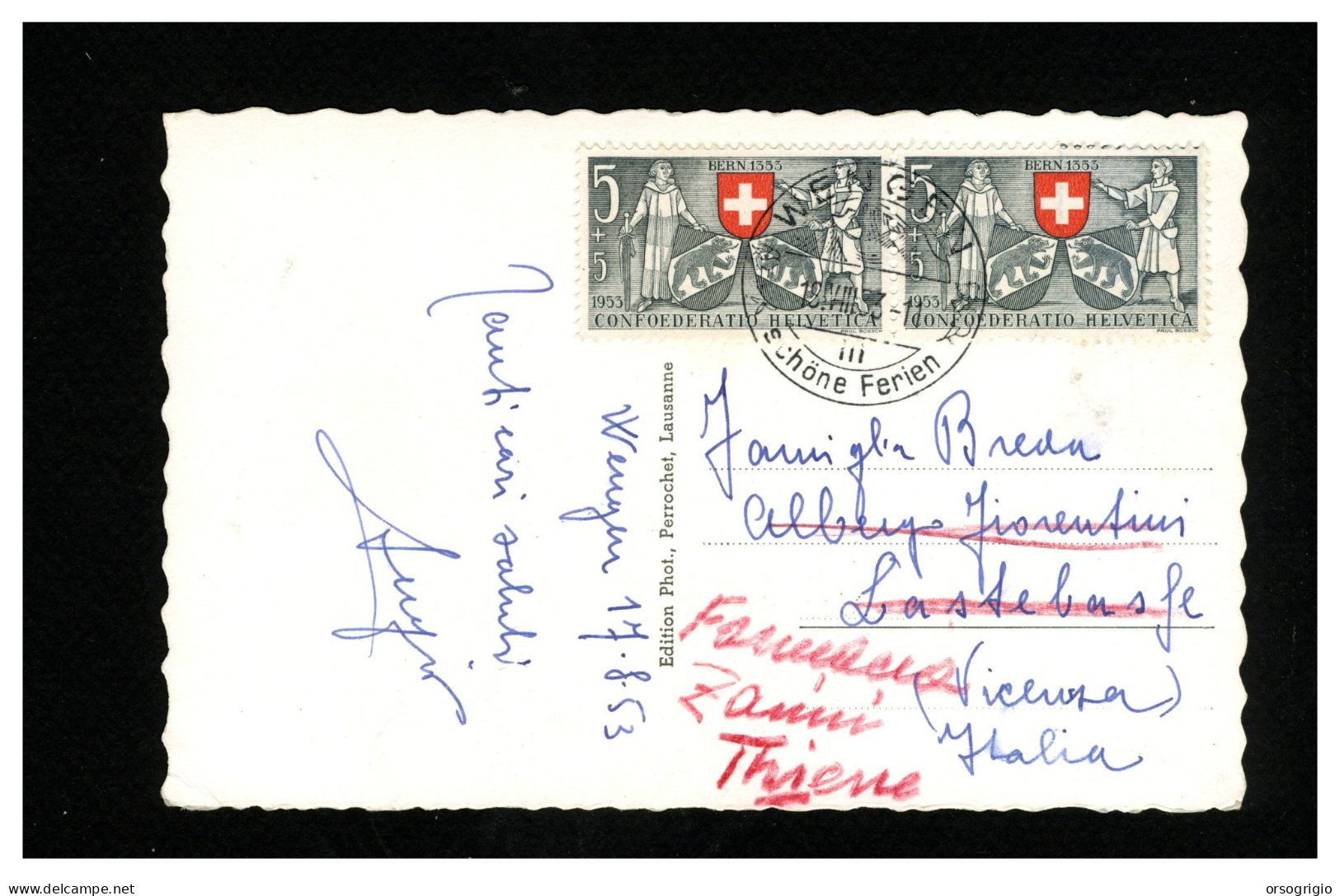 SUISSE - WENGEN BREITHORN  1953 - Wengen