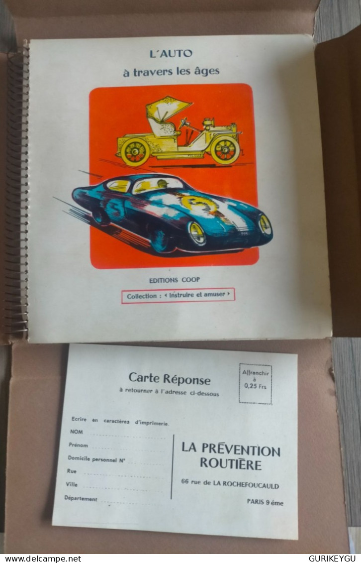 Album Complet 100 Cartes En Tôle COOP 1964 L’AUTO A TRAVERS LES AGES Collection Instruire Et Amuser Emballage D'origine - Voitures