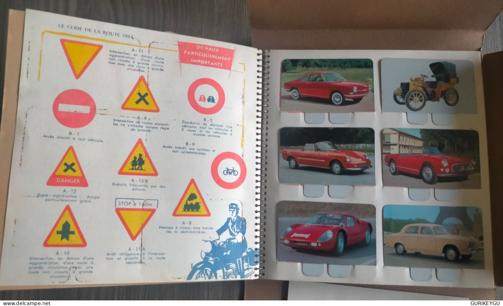 Album Complet 100 Cartes En Tôle COOP 1964 L’AUTO A TRAVERS LES AGES Collection Instruire Et Amuser Emballage D'origine - Coches