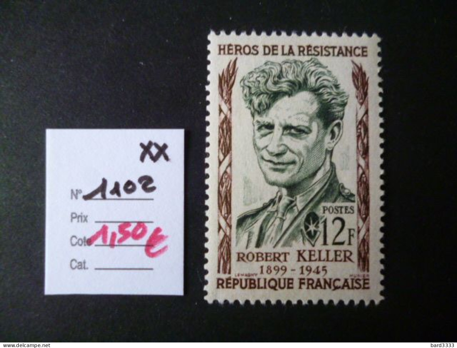 Timbre France Neuf ** 1957 N° 1102 Cote 1,50 € - Nuovi