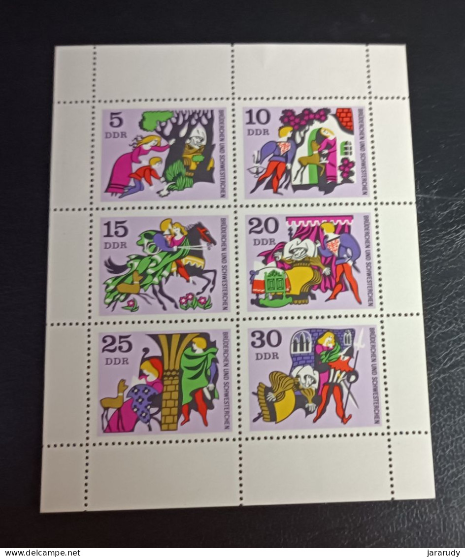 ALEMANIA DDR LITERATURA 1970 Yv 1238/43 MNH - 1950-1970