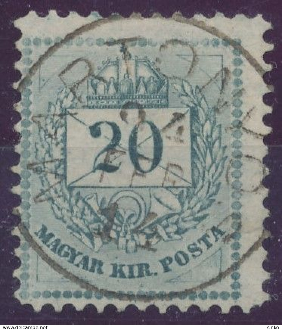 1881. Colour Number Krajcar 20kr Stamp, MARTONYOS - ...-1867 Voorfilatelie