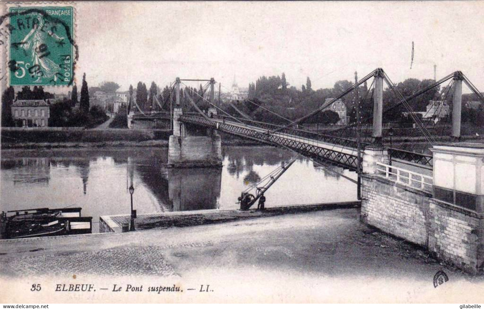 76 - Seine Maritime - ELBEUF -  Le Pont Suspendu - Elbeuf