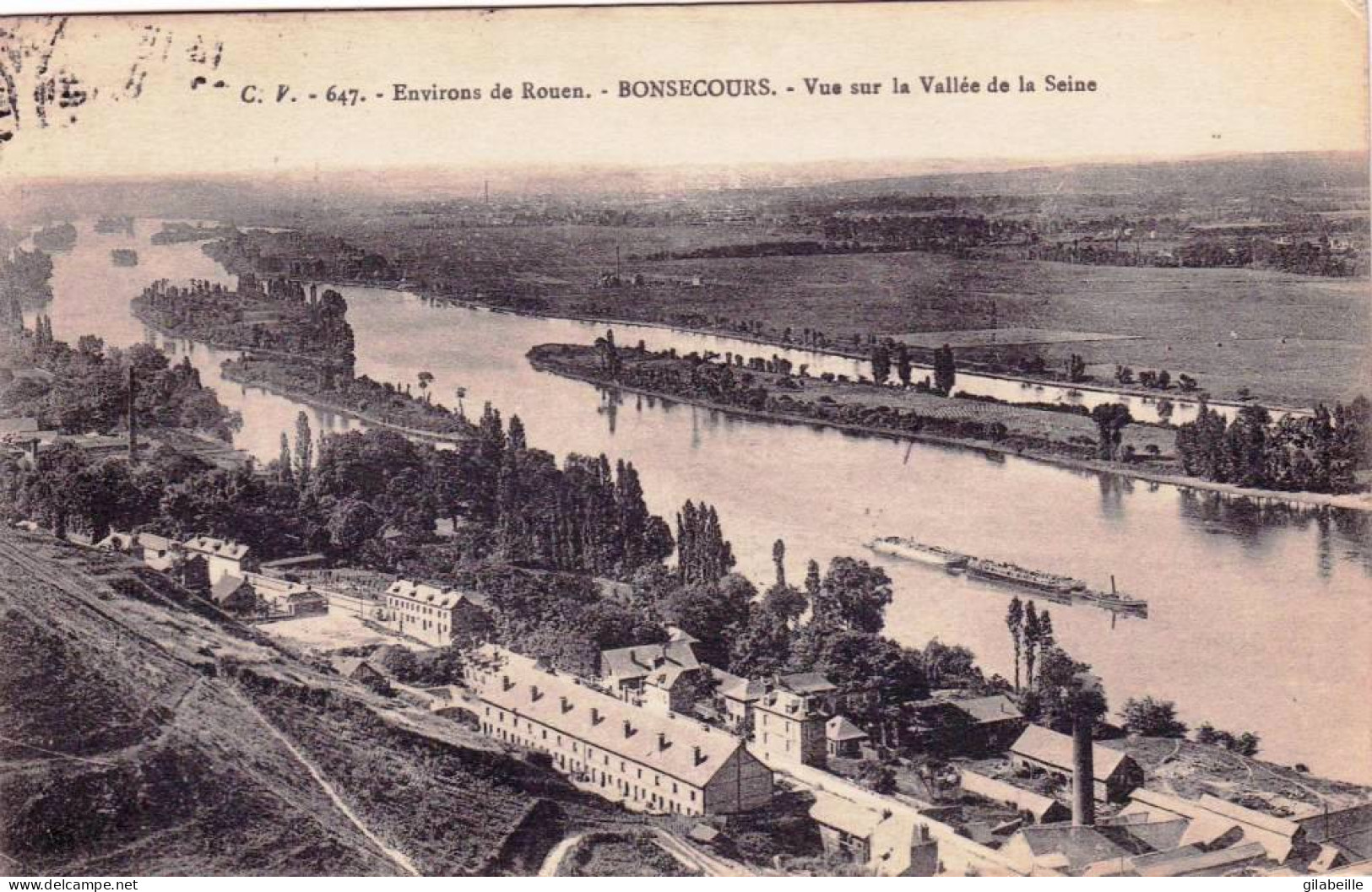 76 - Seine Maritime -  BONSECOURS Environs De Rouen - Vue Sur La Vallée De La Seine - Bonsecours