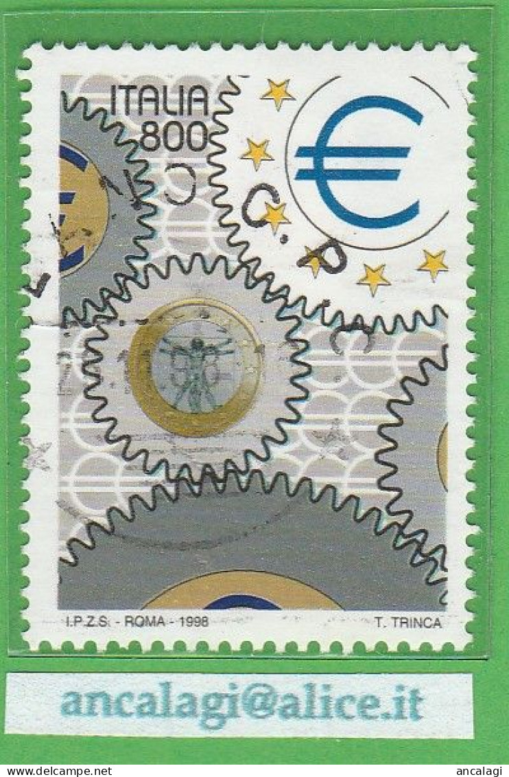USATI ITALIA 1998 - Ref.0805 "Italia 98: GIORNATA DELL'EUROPA" 1 Val. - - 1991-00: Gebraucht