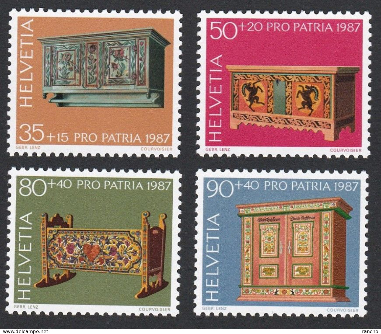 ** PRO/P. 1987. COLLECTION SERIE TIMBRES NEUFS A/GOMME C/.S.B.K. Nr:B215/18. Y&TELLIER Nr:1276/79. MICHEL Nr:1345/48.** - Ongebruikt