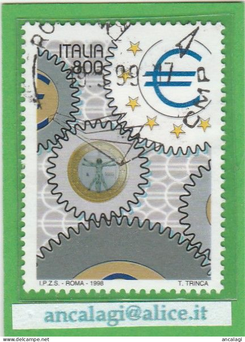 USATI ITALIA 1998 - Ref.0805A "Italia 98: GIORNATA DELL'EUROPA" 1 Val. - - 1991-00: Used