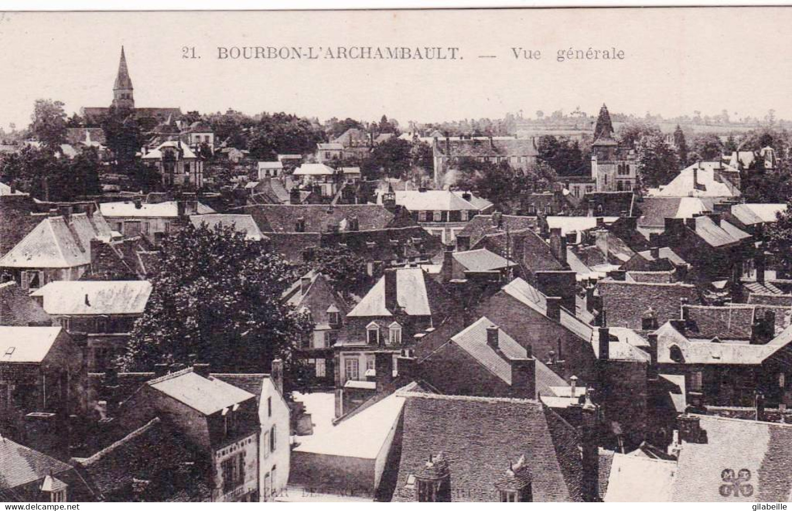 03 - Allier - BOURBON L ARCHAMBAULT - Vue Generale  - Bourbon L'Archambault