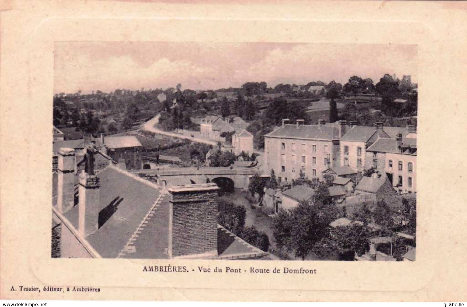 53 - Mayenne -  AMBRIERES LES VALLEES - Vue Du Pont - Route De Domfront - Ambrieres Les Vallees