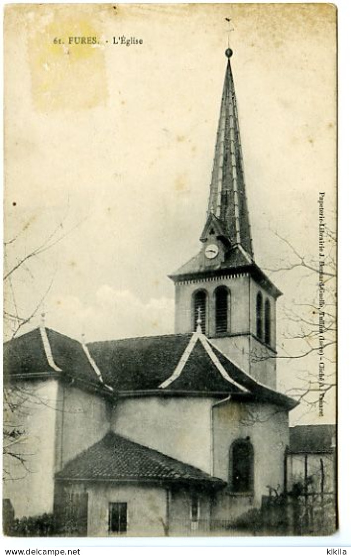 CPA 9 X 14 Isère  FURES  L'Eglise   Commune De Tullins-Fures - Tullins