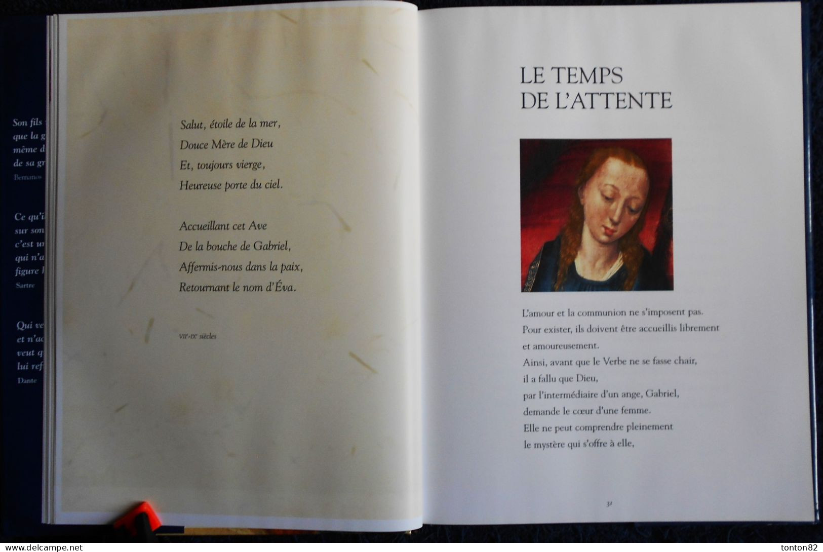 Jean Vanier - Visages de MARIE dans la Littérature et dans la Peinture - Éditions MAME - ( 2009 ) .