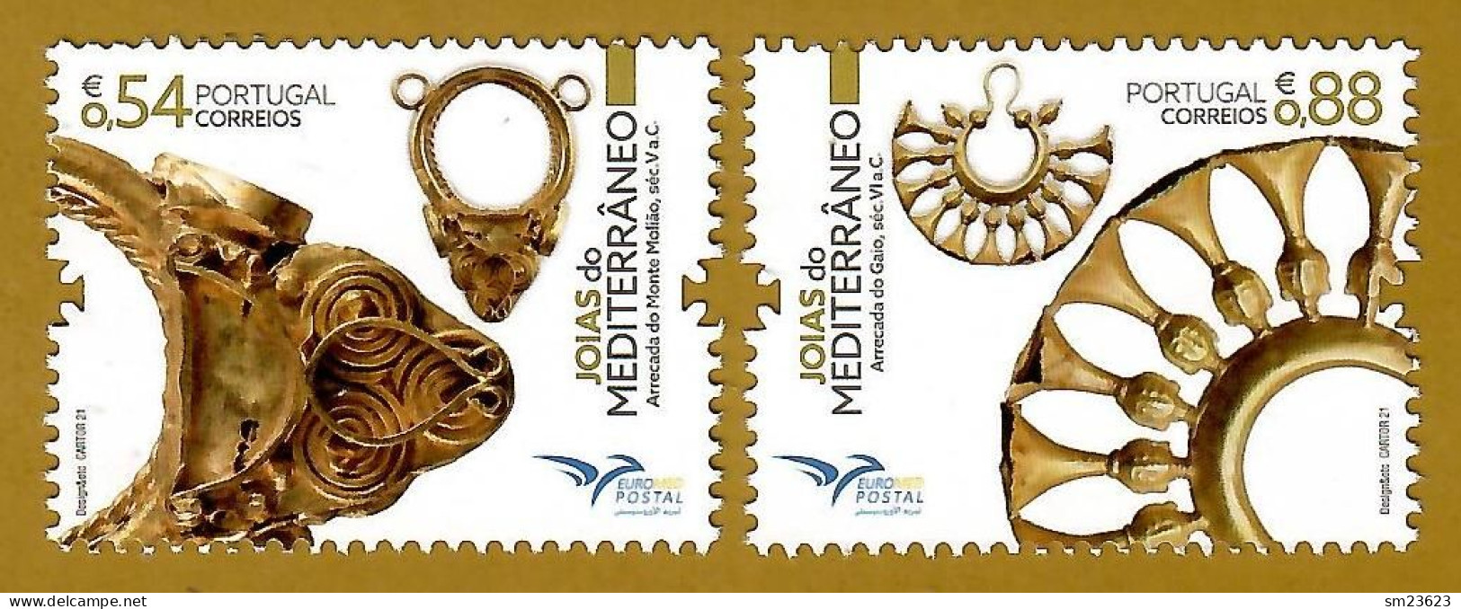 Portugal 09.07.2021 , Joias Do Meditrràneo / Traditional Jewellery - EUROMED POSTAL- Postfrisch / MNH / (**) - Ungebraucht