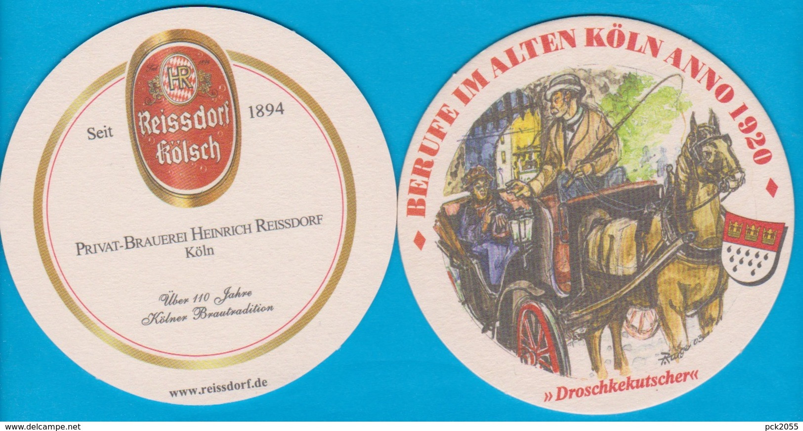 Privat-Brauerei Heinrich Reissdorf ( Bd 2446 ) Berufe Im Alten Köln - Beer Mats