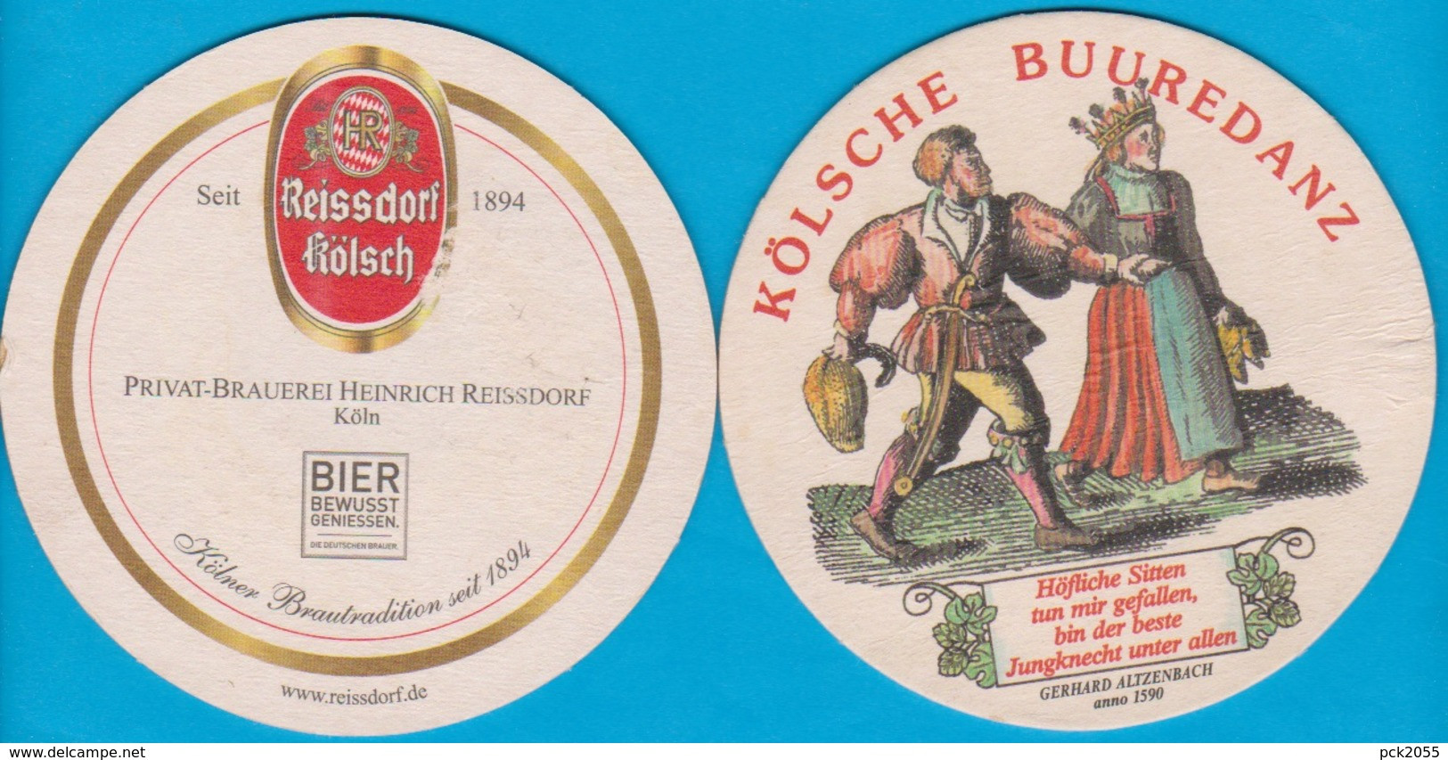 Privat-Brauerei Heinrich Reissdorf ( Bd 2432) Kölsche Buuredanz - Beer Mats