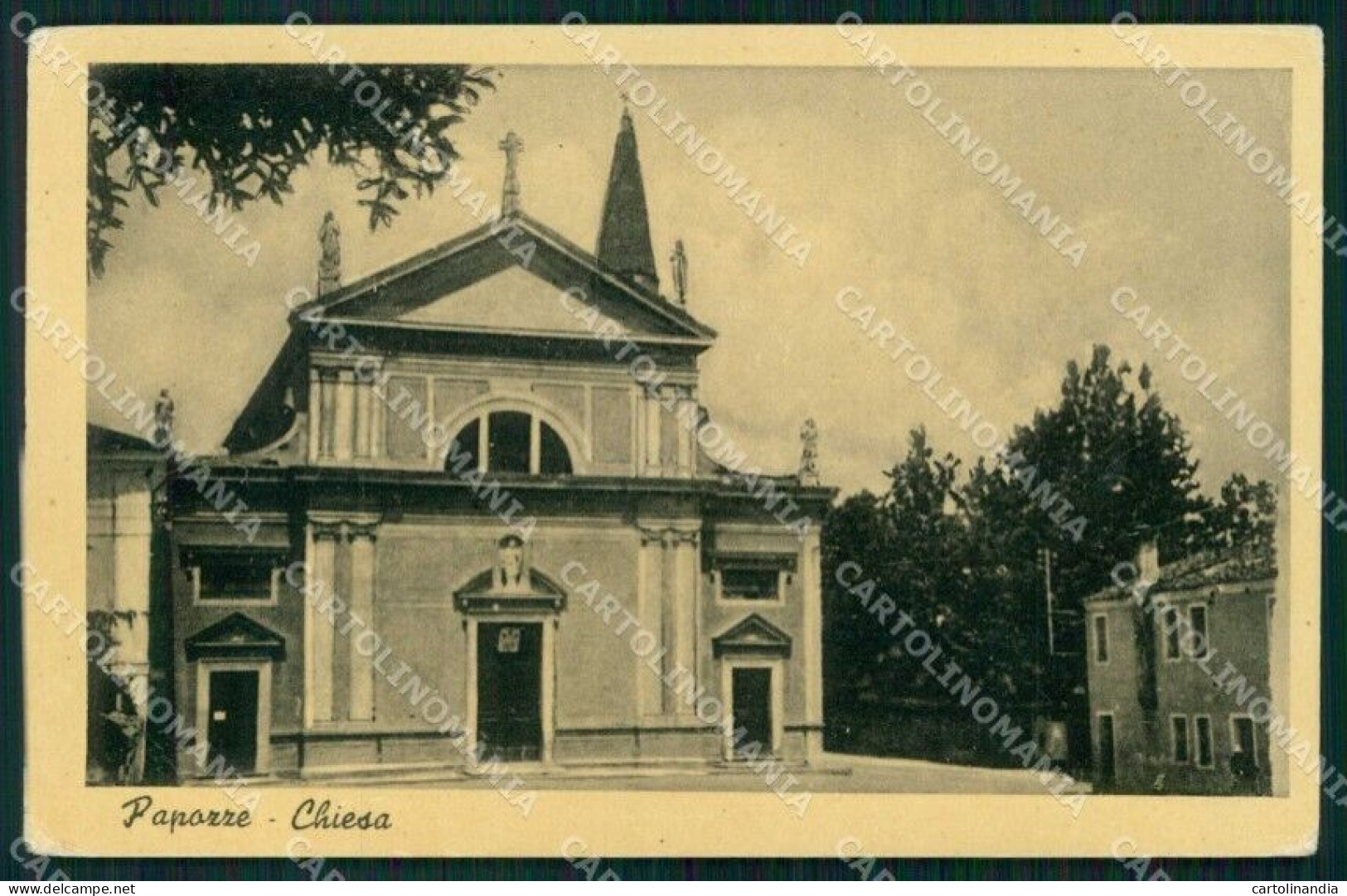 Rovigo Papozze Chiesa Foto Cartolina RT0183 - Rovigo