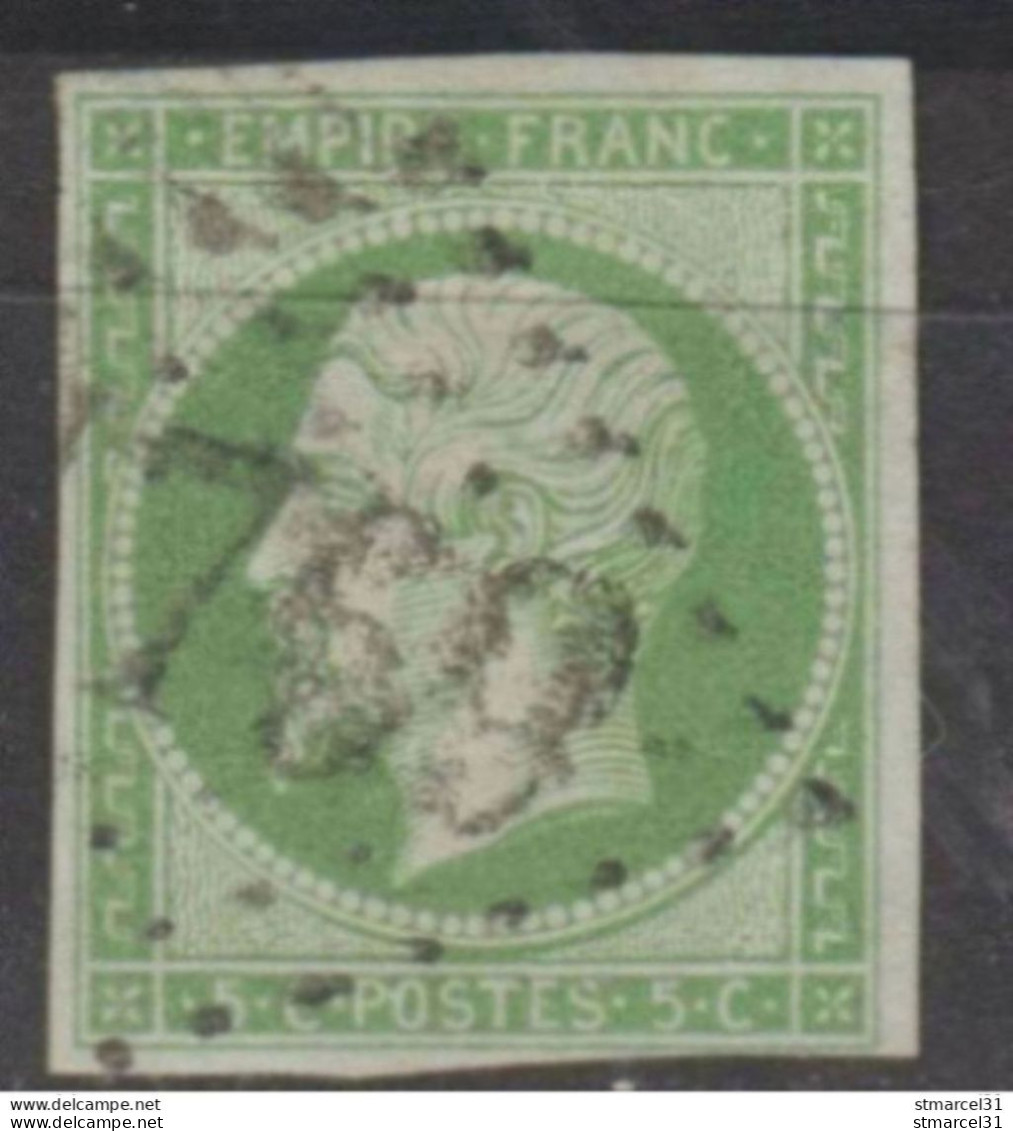 LGC TRES RARE Sur N°12 OBLI LGC 4769 Sauveterre (Lot-et-Garonne 40€) TBE/LUXE Signé - 1853-1860 Napoléon III