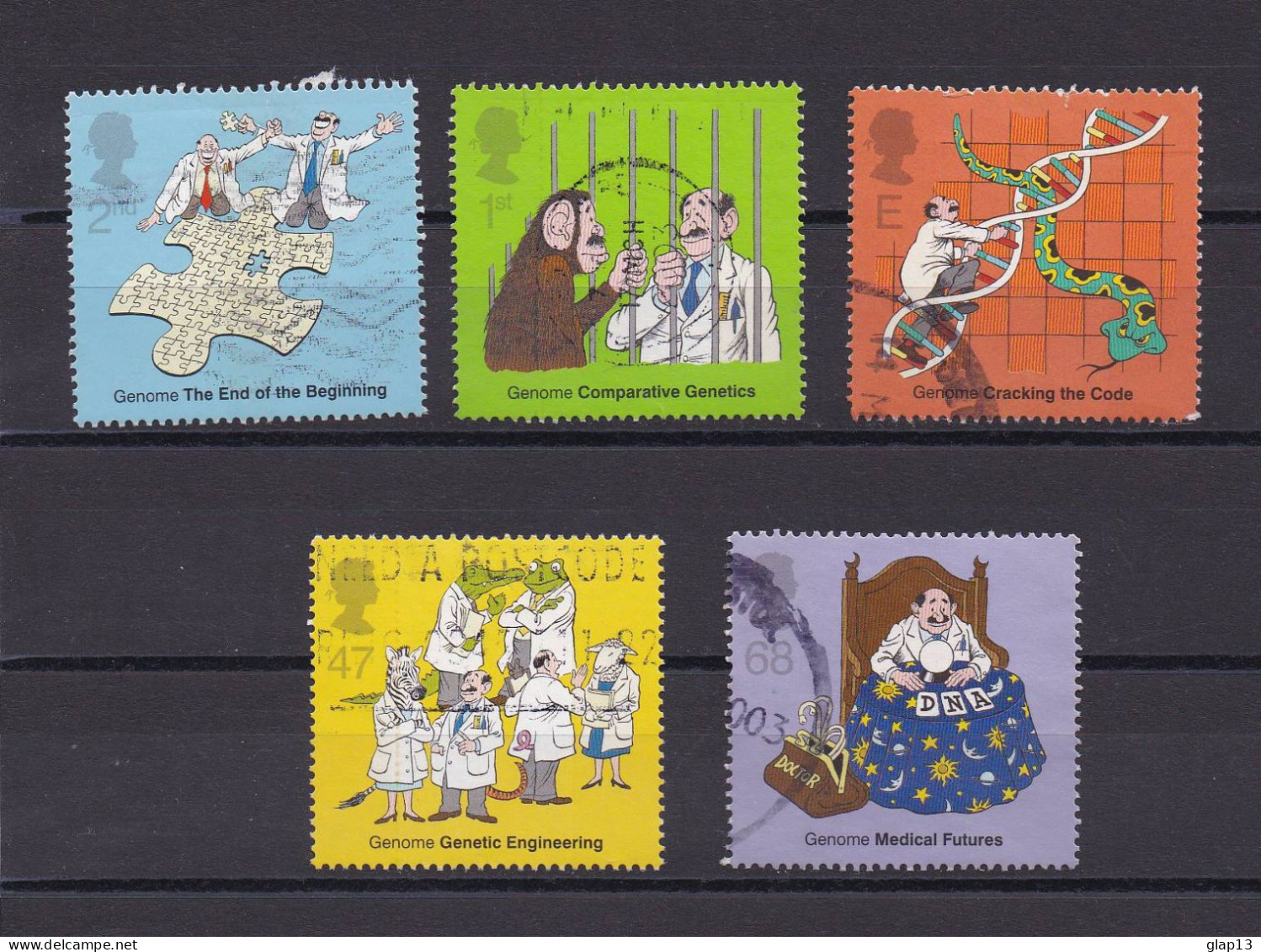 GRANDE-BRETAGNE 2003 TIMBRE N°2409/13 OBLITERE LE MYSTERE DE LA VIE - Used Stamps