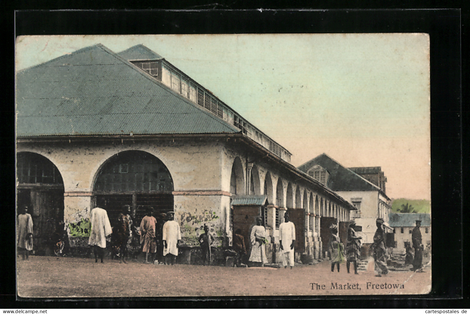 CPA Freetown, The Market  - Ohne Zuordnung