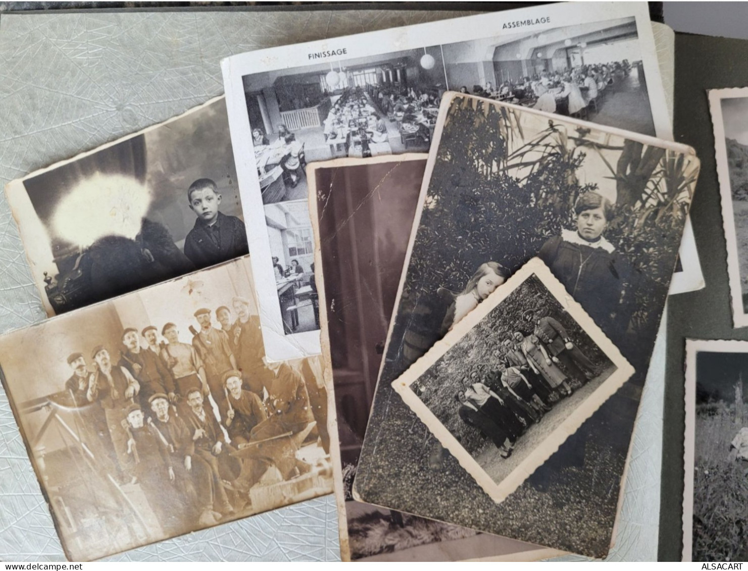 Album Photo De Famille Region Alsace , Vosges Du Nord , Plus Petite Archive De Cartes Photo Militaire - Albumes & Colecciones