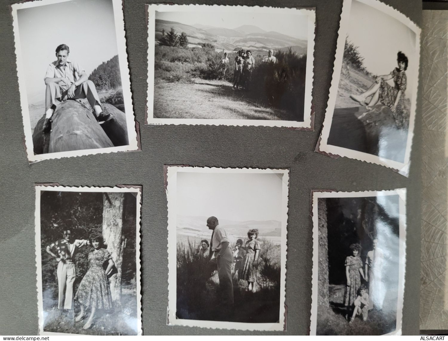 Album Photo De Famille Region Alsace , Vosges Du Nord , Plus Petite Archive De Cartes Photo Militaire - Albums & Collections