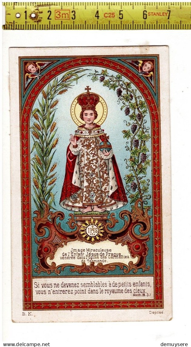 KL 5306 - IMAGE MIRACULEUSE DE L ENFANT JESUS DE PRAGUE - Images Religieuses