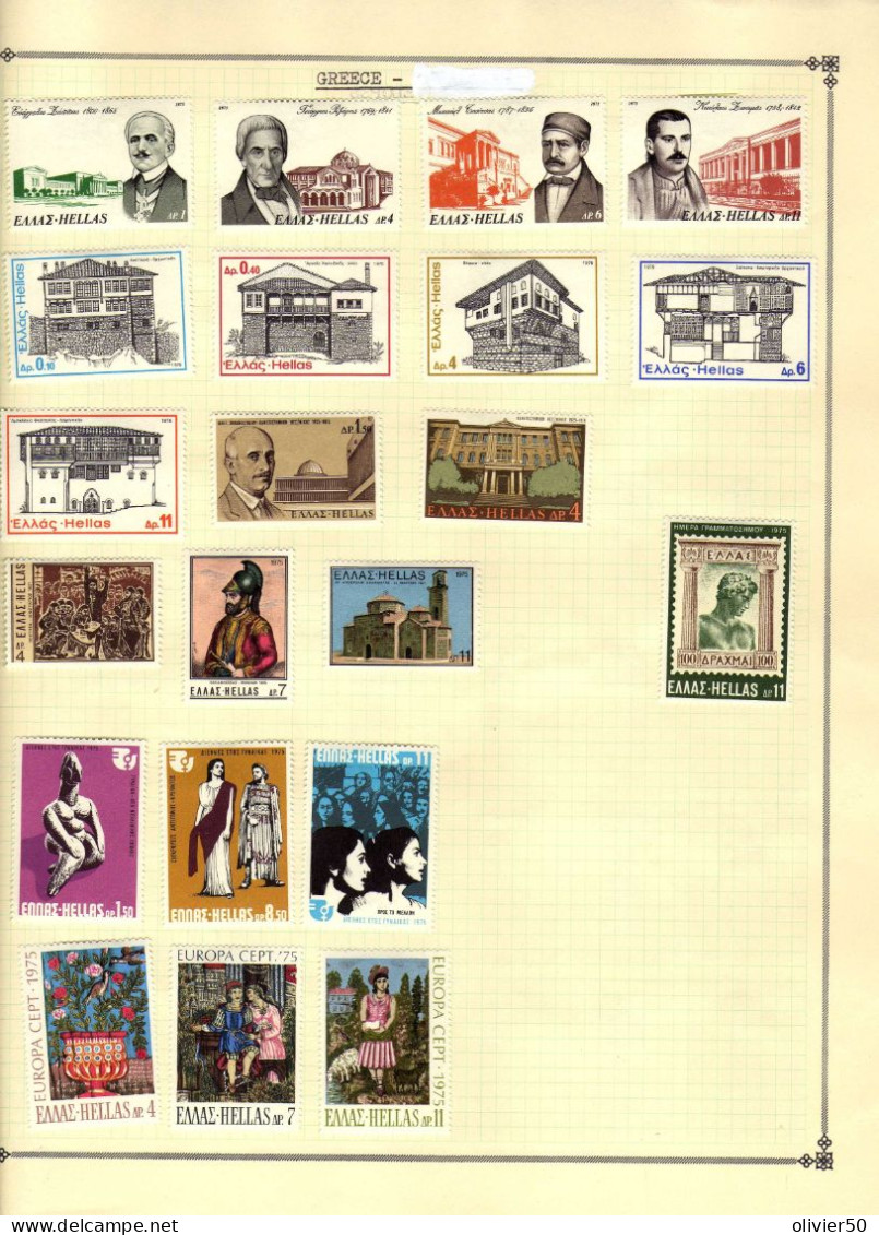 Grece - Architecture - Celebrites - Art - Neufs* - MLH - Unused Stamps