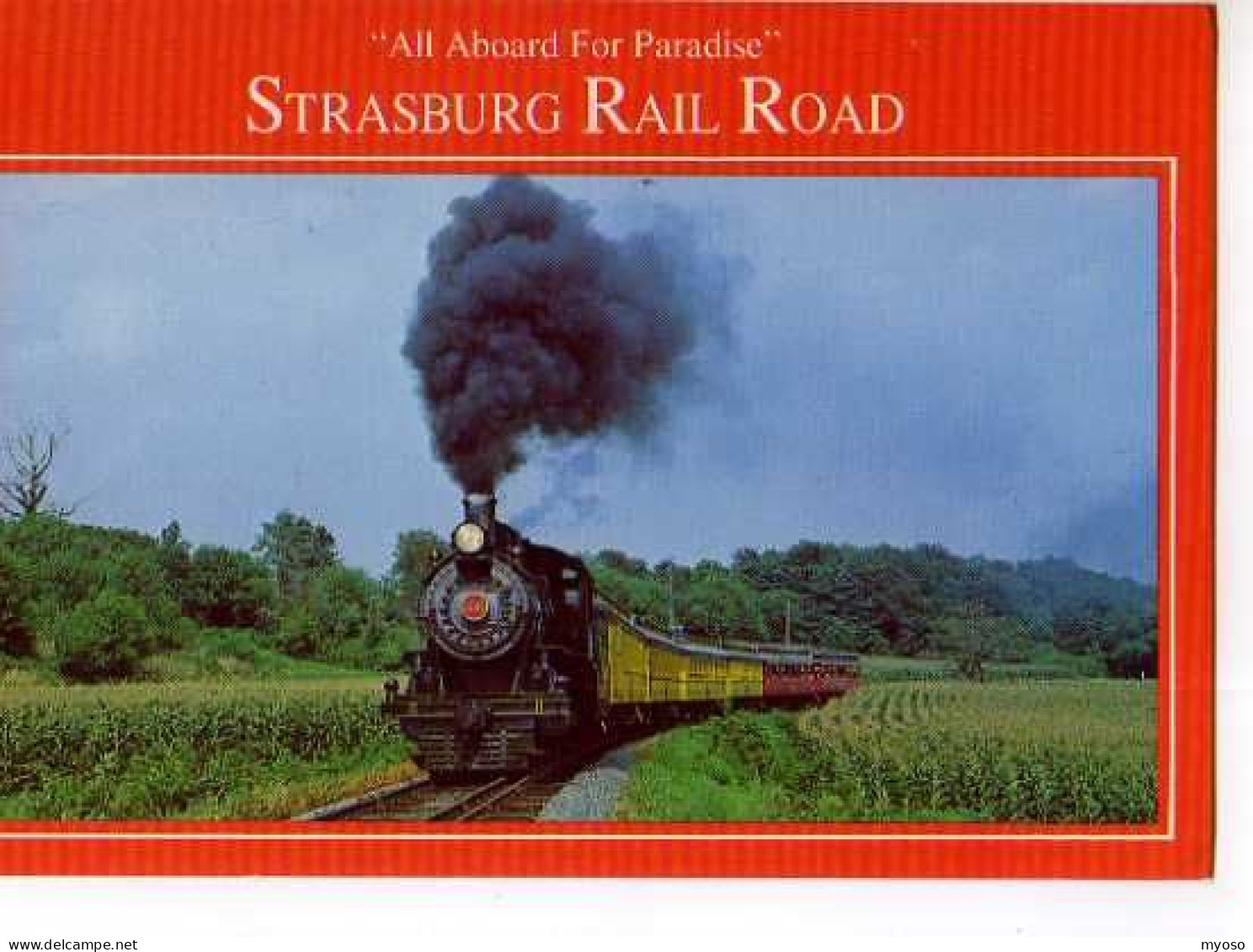 Canada Strasburg Rail Road Route 741 Locomotive A Vapeur, Train - Non Classés