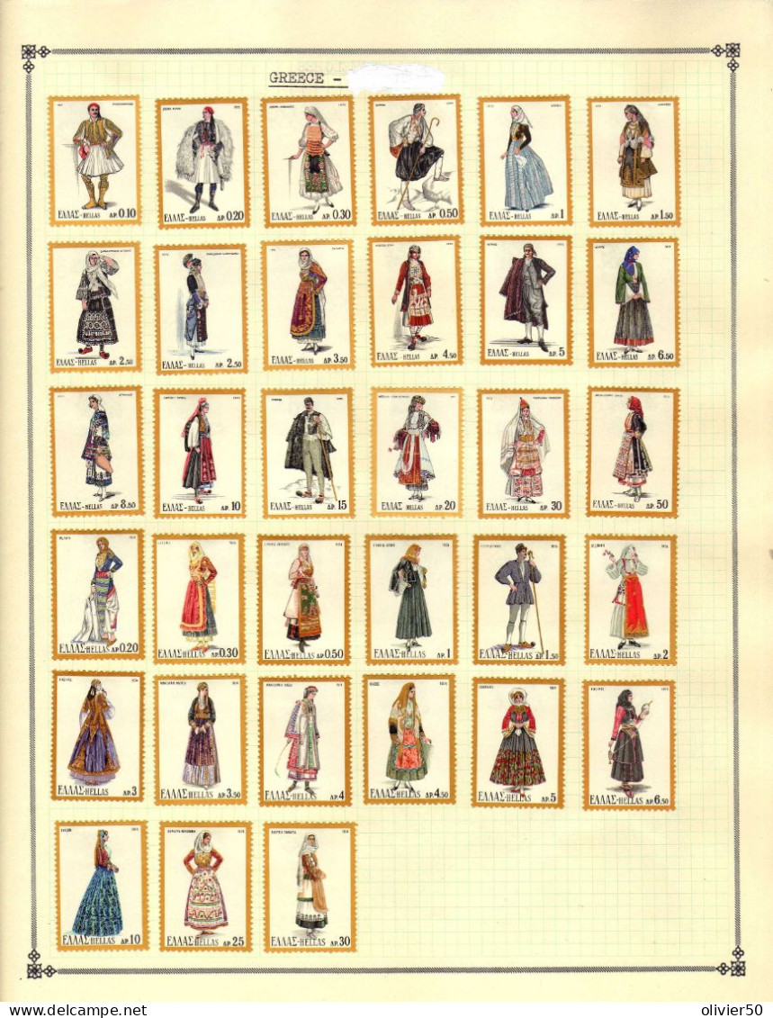 Grece -  Costumes Regionaux - Neufs* - MLH - Neufs