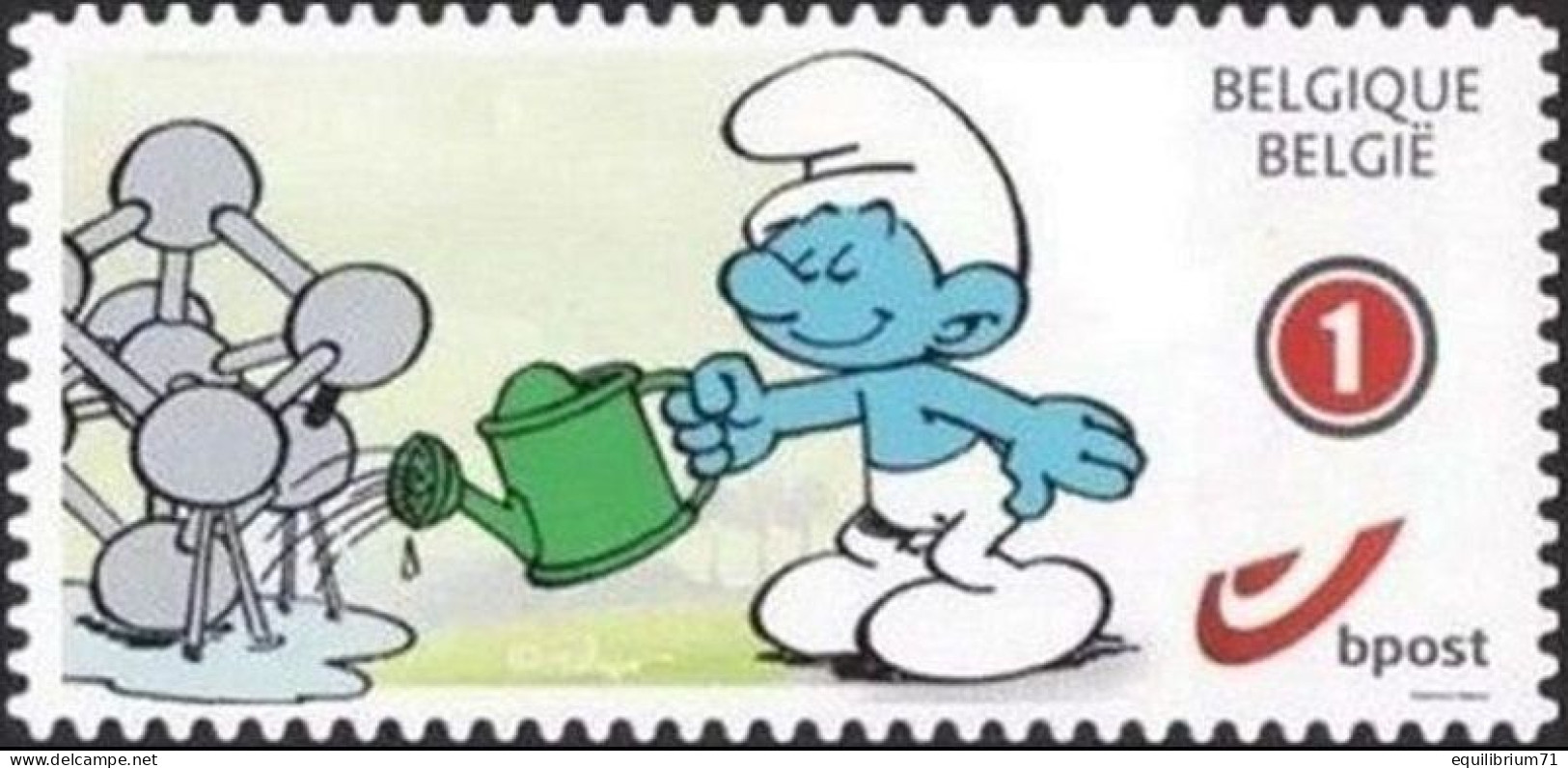 DUOSTAMP/MYSTAMP** - Schtroumpfs/De Smurfen/The Smurfs - Les Schtroumpfs & Le Village Perdu - Autocollant - Gd/Groote 1 - Fumetti