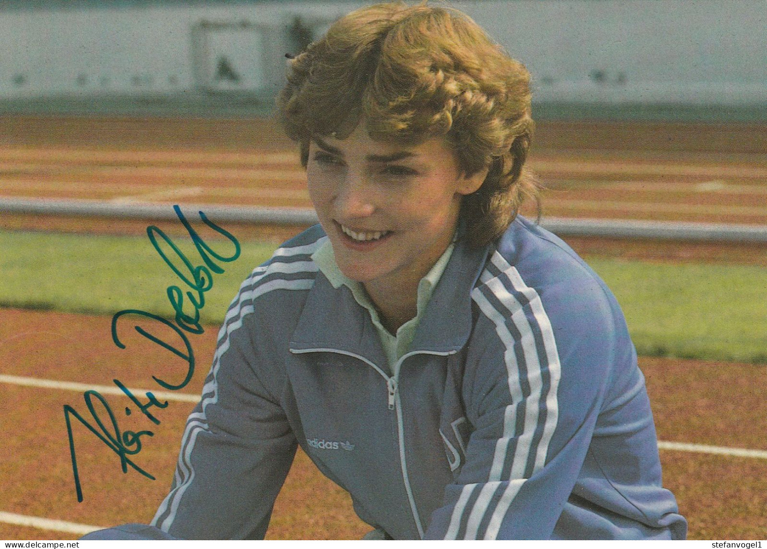 Heike Drechsler Leichtathletik Olympiateilnehmerin 1988, 1992, 2000 - Authographs