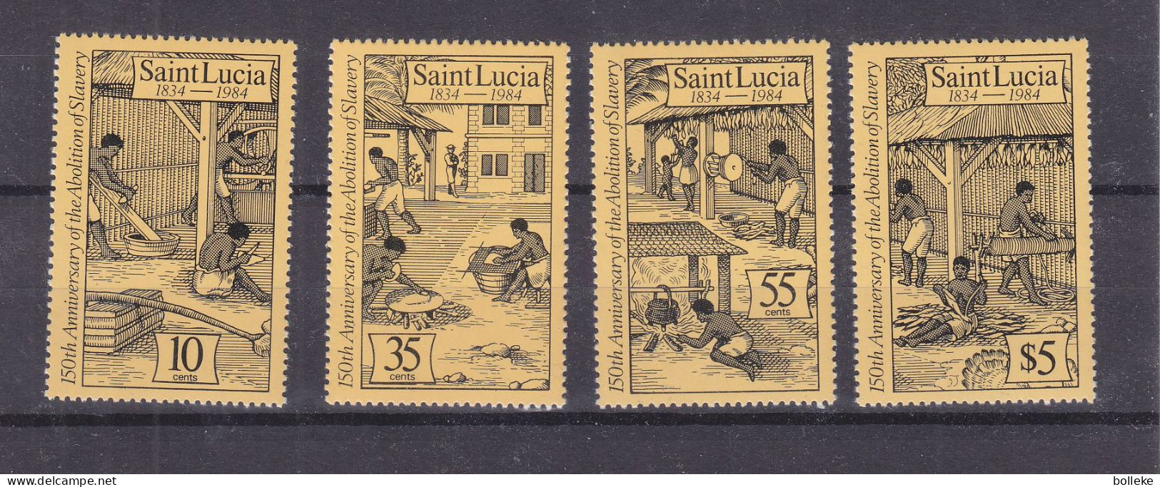 St. Lucie - Yvert 680 / 3 ** - Valeur 7,50 Euros - - St.Lucia (1979-...)