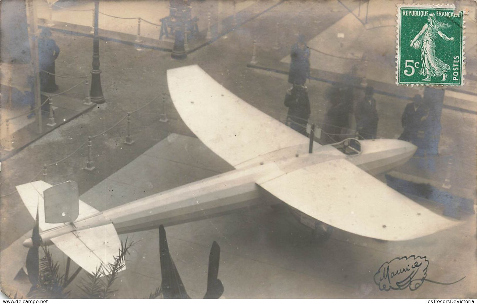 CARTE PHOTO - Aviation - Exposition - Animé - Carte Postale Ancienne - Photographs