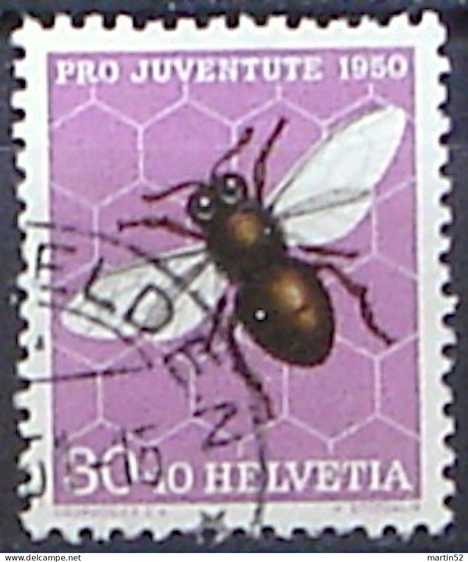 Schweiz Suisse Pro Juventute 1950: Apis Mellifera Zu WI136 Mi 553 Yv 505 Mit Eck-Stempel ....FELDEN .51 (Zu CHF 24.00) - Gebraucht